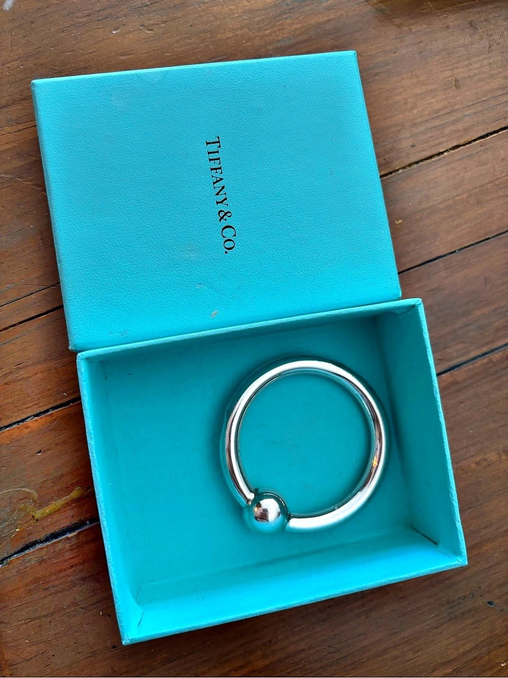 Tiffany & Co. Single Bead Ring Rattle silver
